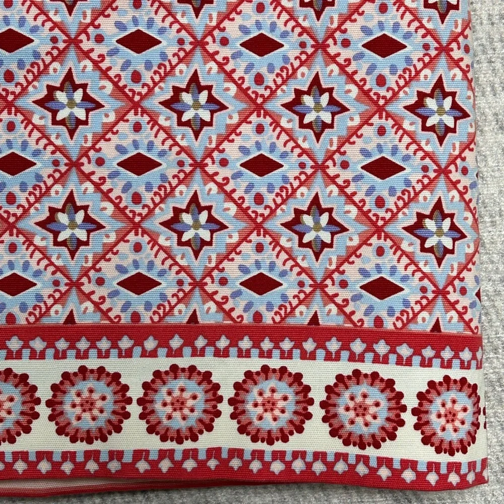 Talbots‎ Petite Skirt Red Blue Geometric Print A-Line Womens Size 10P